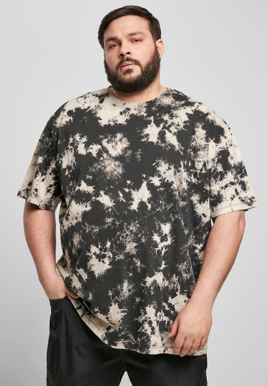 Oversize T-Shirt Bleached schwarz