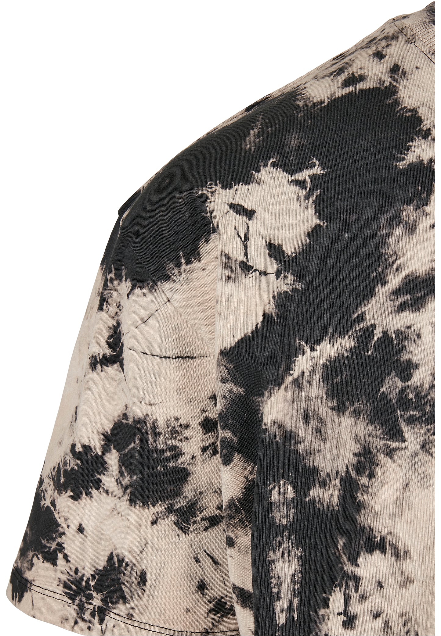 Oversize T-Shirt Bleached schwarz