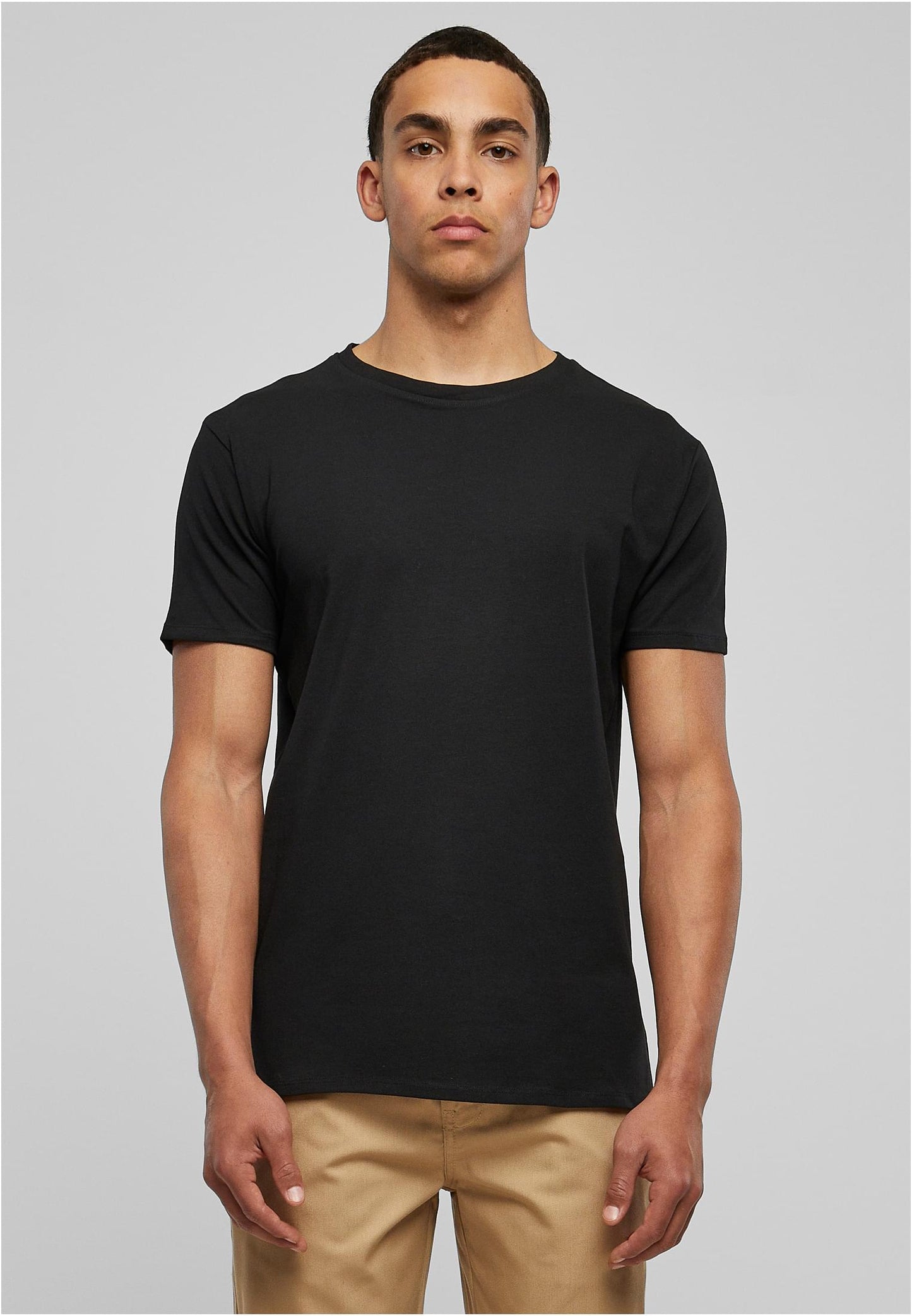 Organic Fitted Strech Tee black