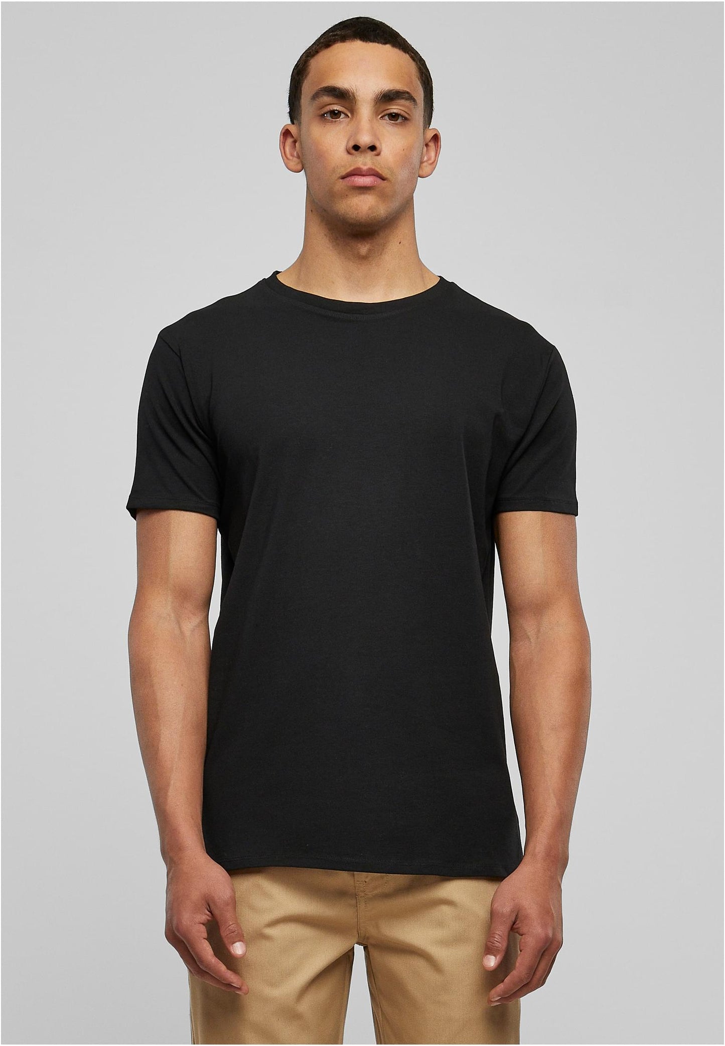 Organic Fitted Strech Tee black