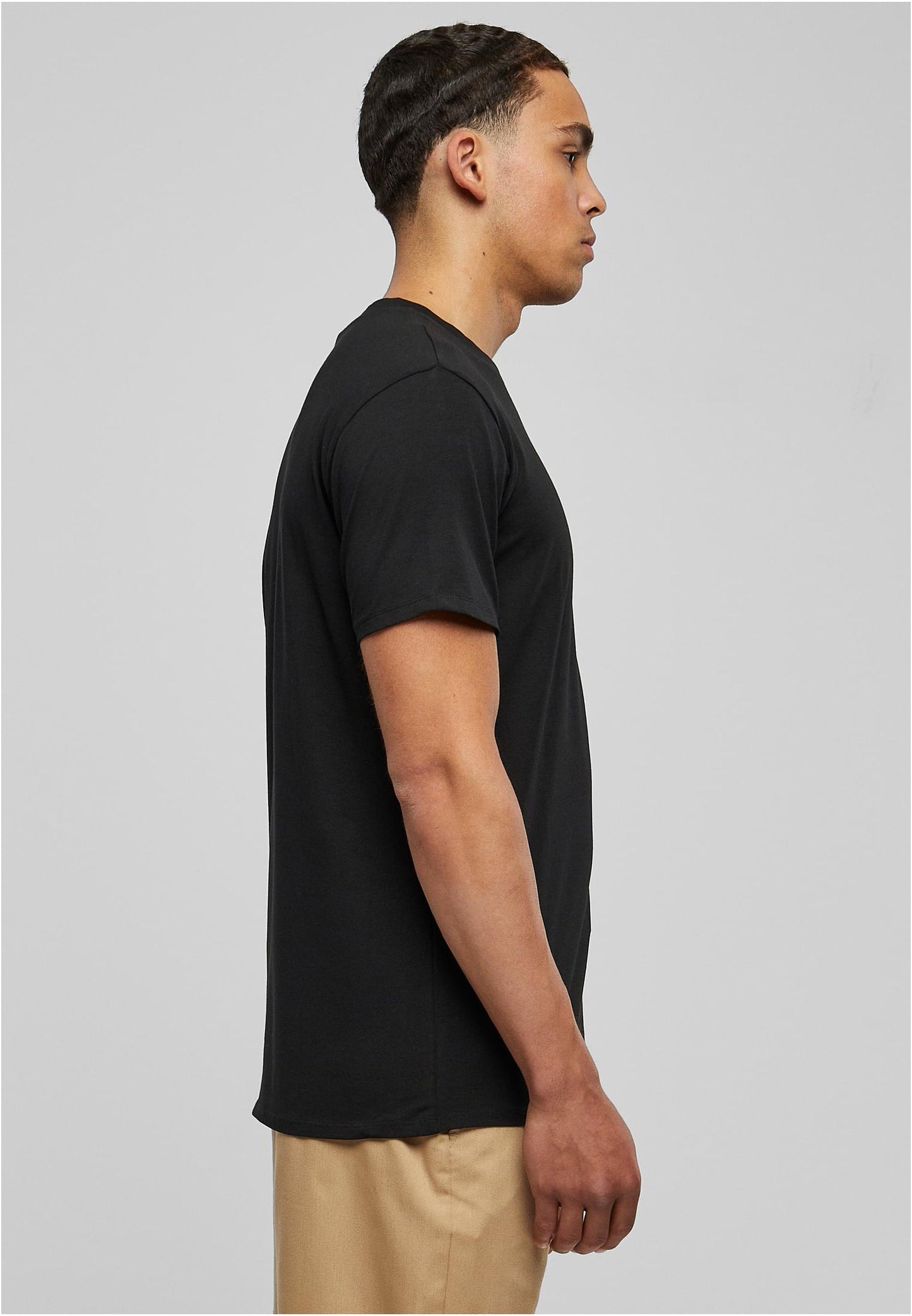 Organic Fitted Strech Tee black