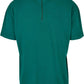 Boxy Zip Pique T-Shirt grün