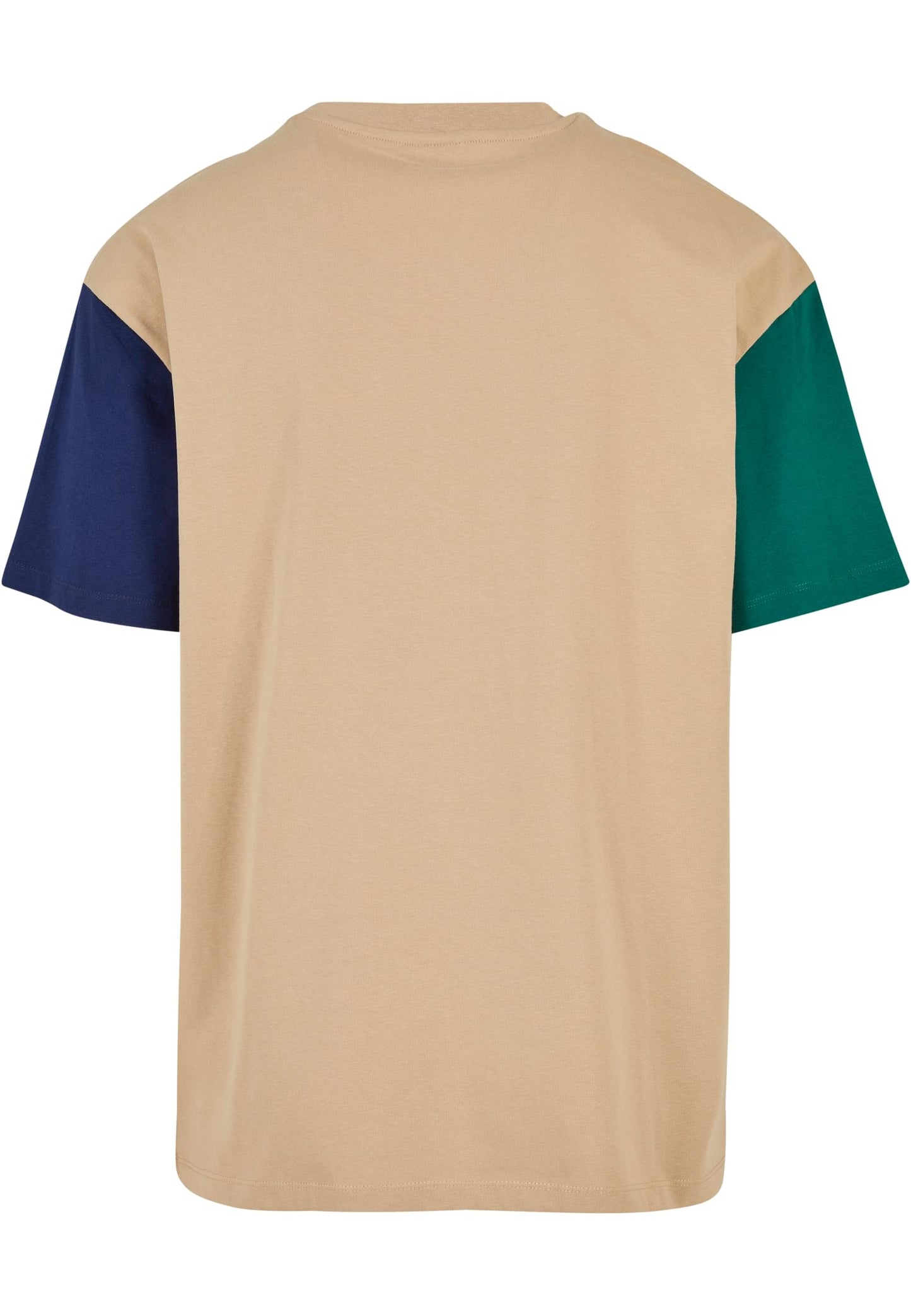 Organic Oversized Colorblock Tee unionbeige