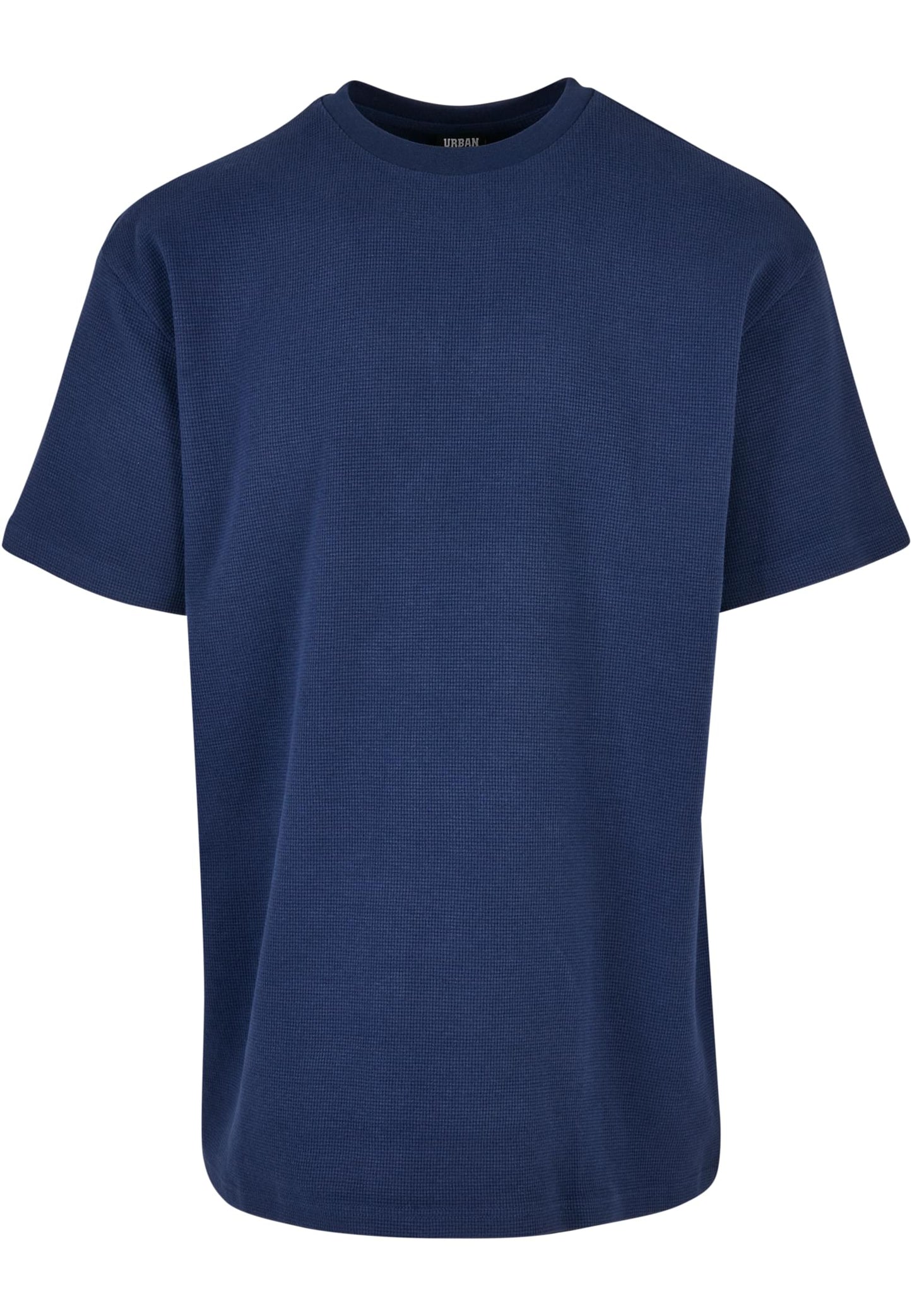 Oversize T-Shirt Waffle dunkelblau