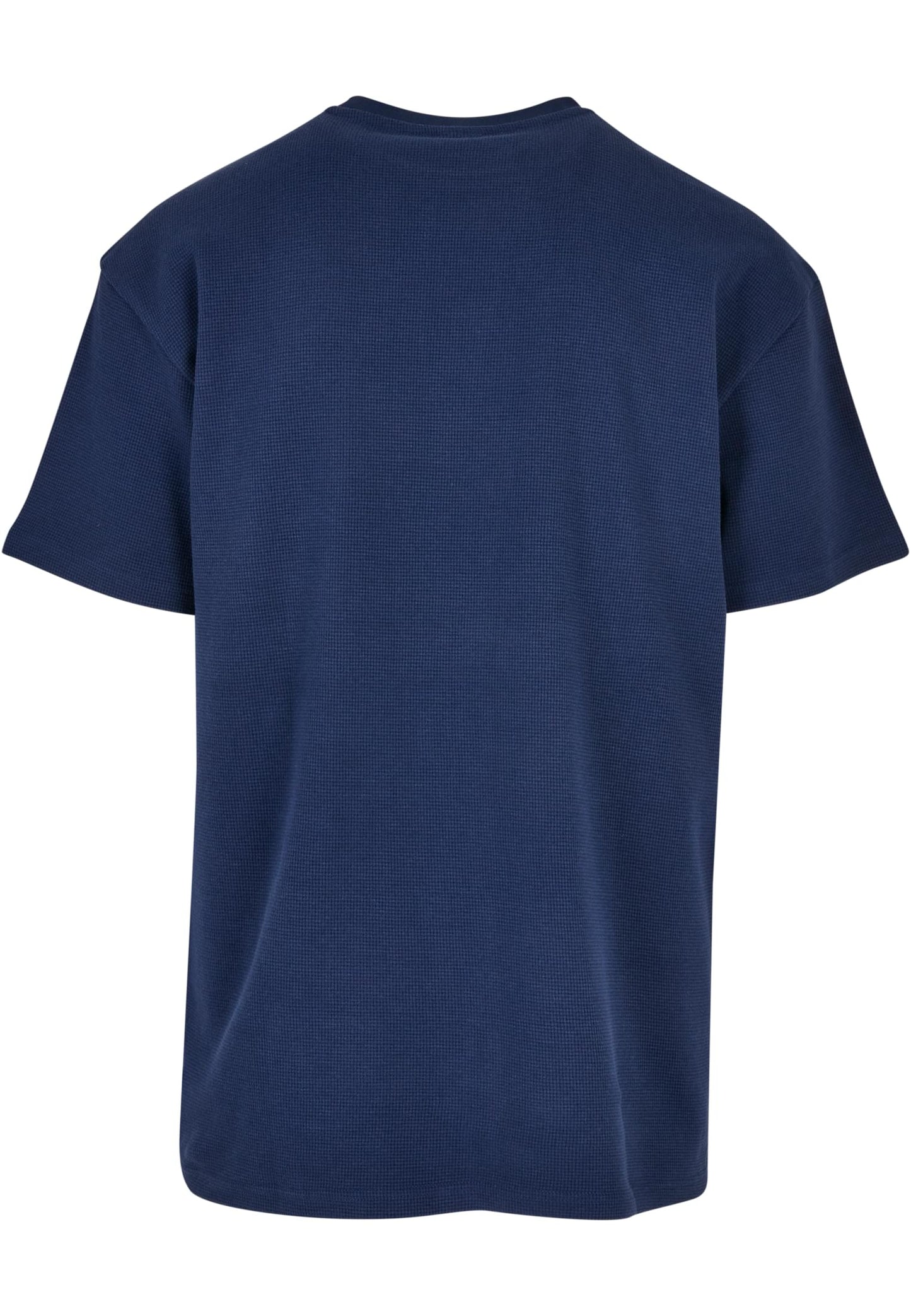 Oversize T-Shirt Waffle dunkelblau