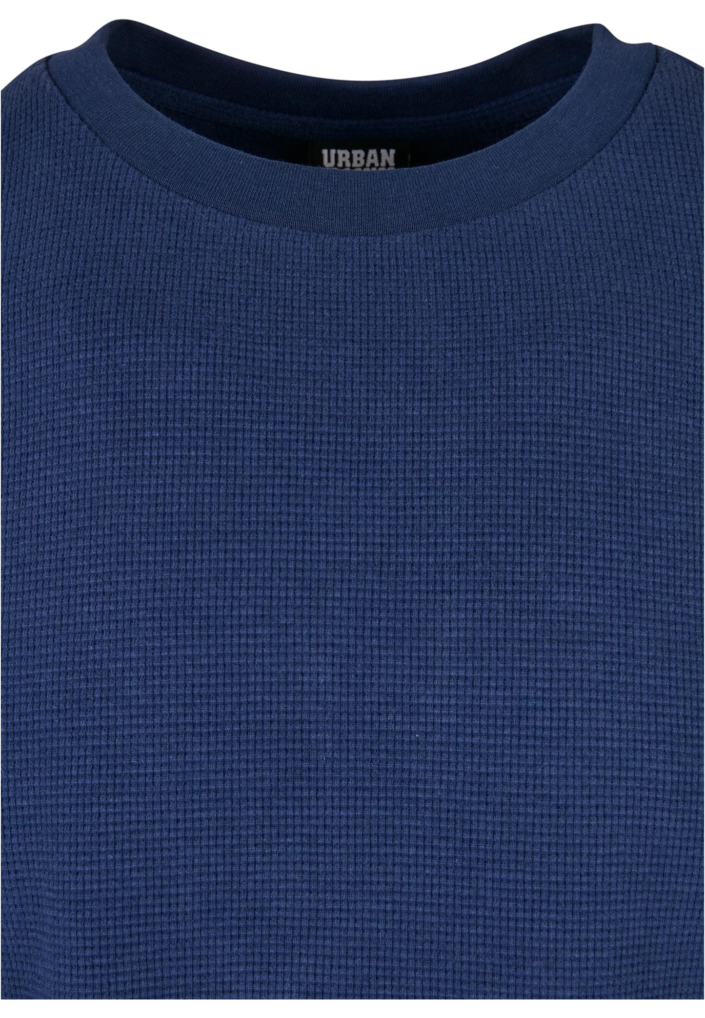 Oversize T-Shirt Waffle dunkelblau