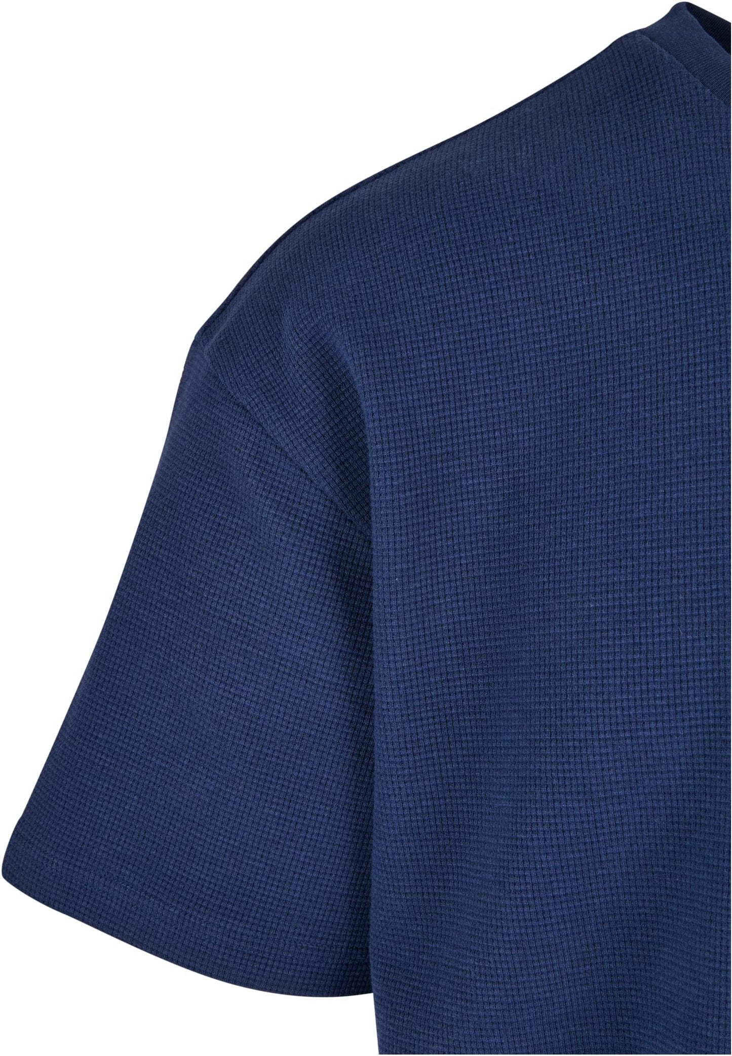 Oversize T-Shirt Waffle dunkelblau