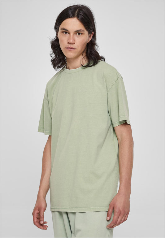 Heavy Oversize T-Shirt Acid Washed vintagegreen