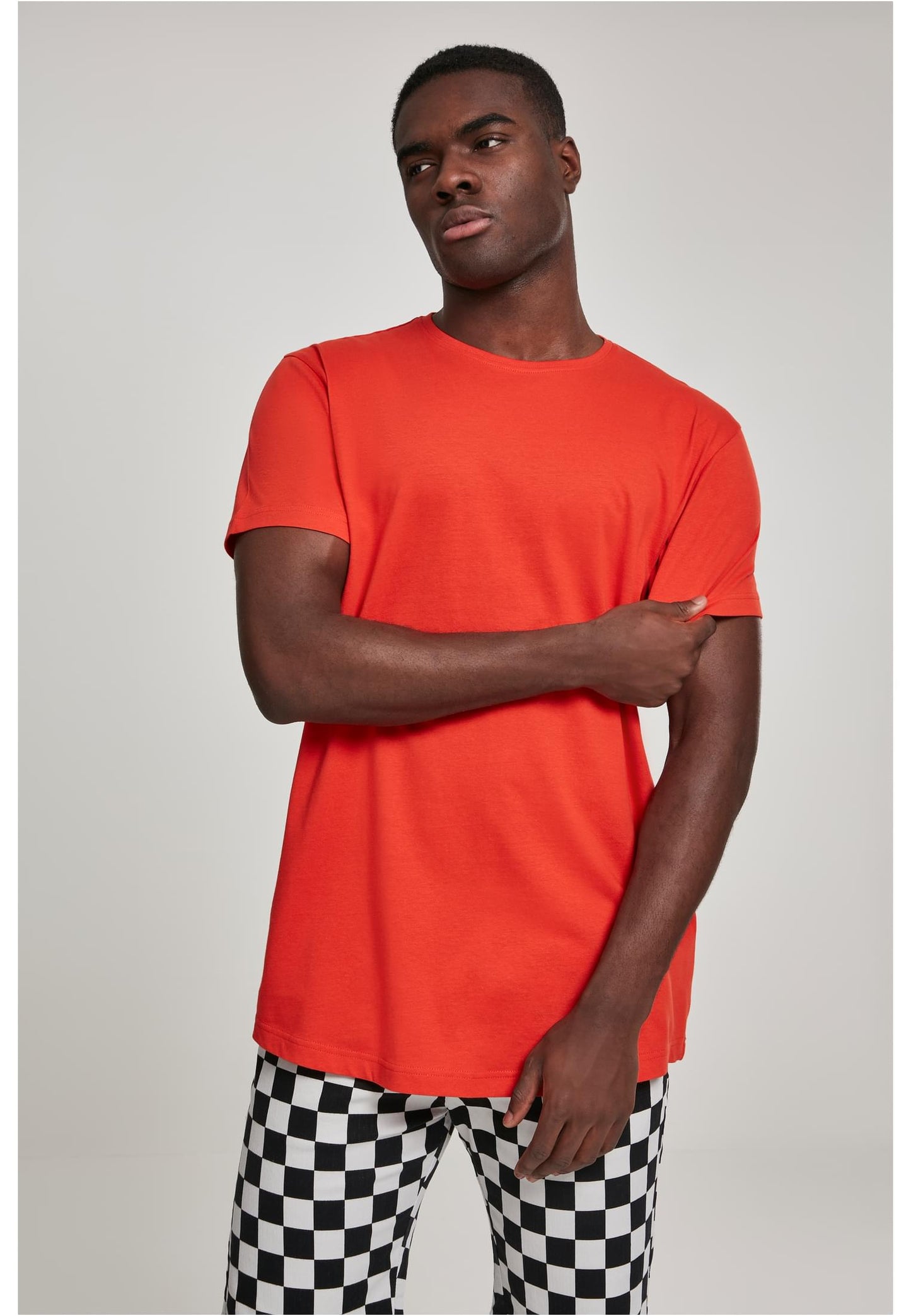 Shaped Long Tee bloodorange
