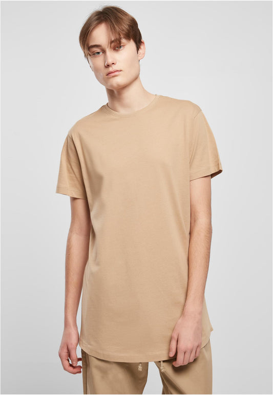 Herren Long T-Shirt Shaped Fit Beige (Unionbeige)