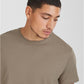 Shaped Long Tee army green