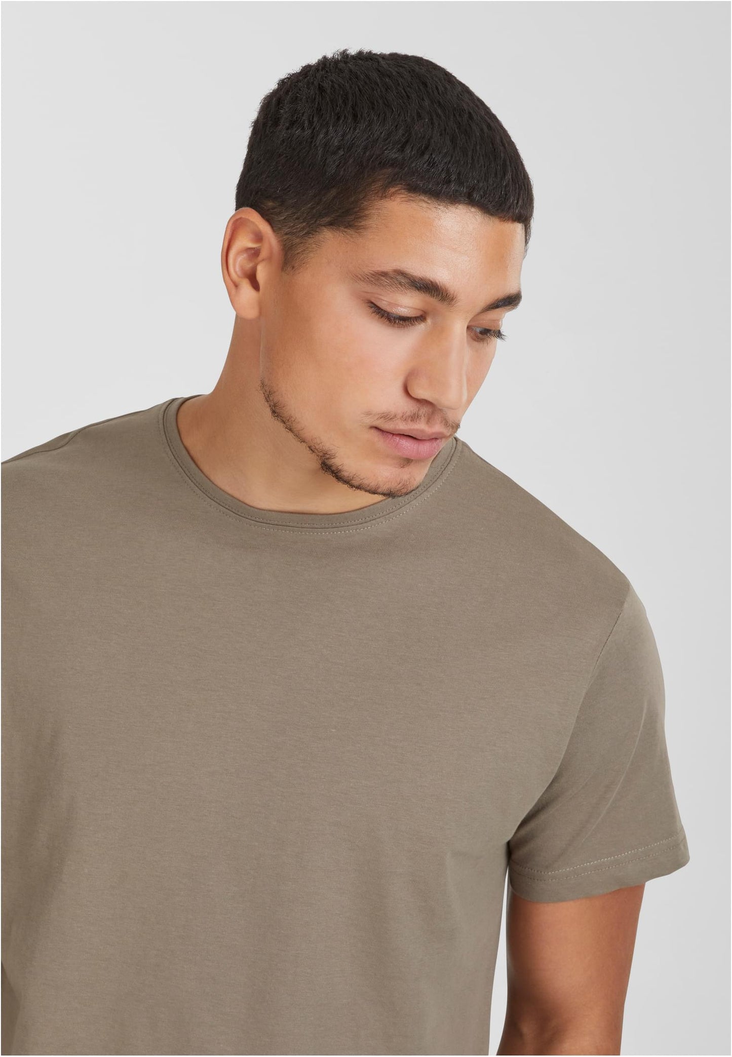 Shaped Long Tee army green