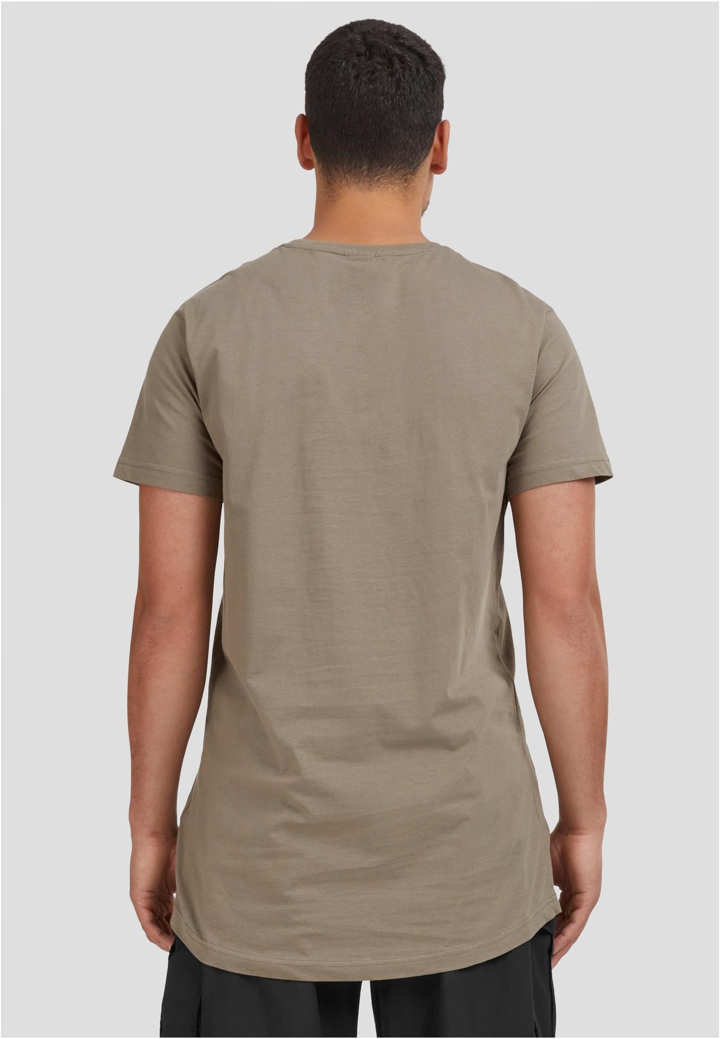 Shaped Long Tee army green
