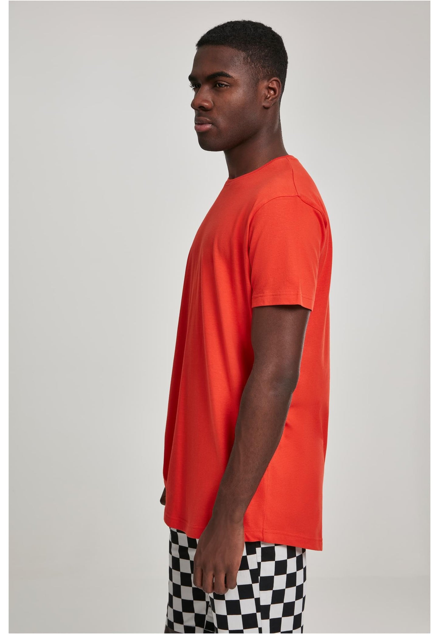 Shaped Long Tee bloodorange