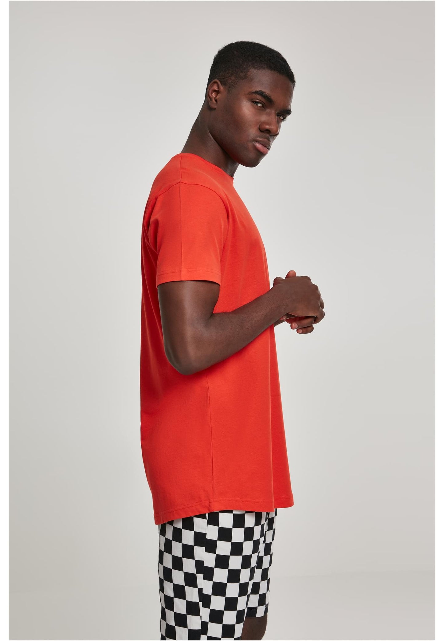 Shaped Long Tee bloodorange