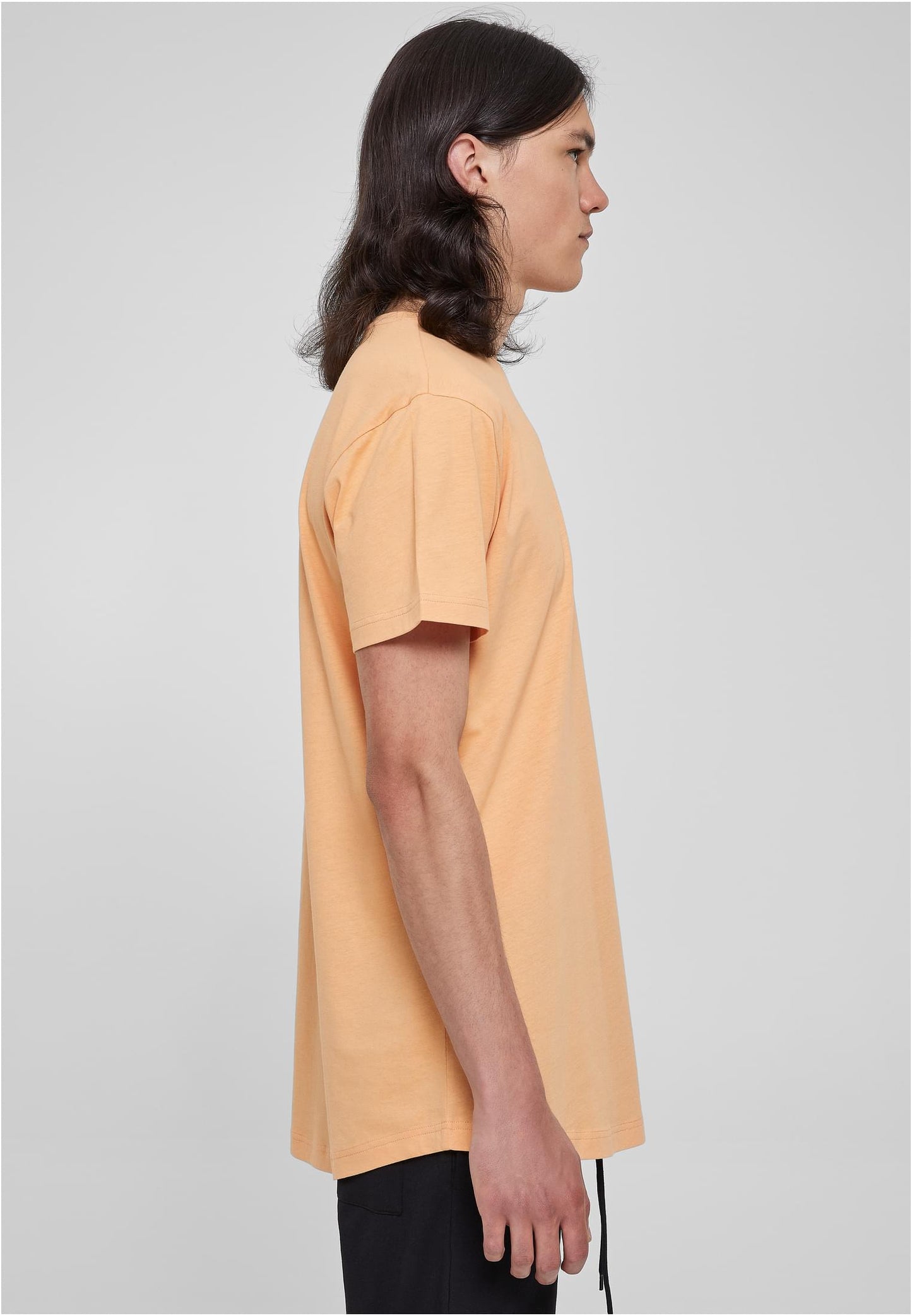 Herren Long T-Shirt Shaped Fit Orange (Paleorange)
