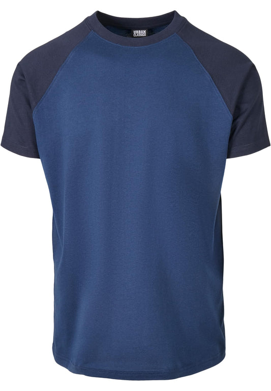 Herren Raglan T-Shirt mit Kontrastärmeln Dunkelblau/Midnight Navy