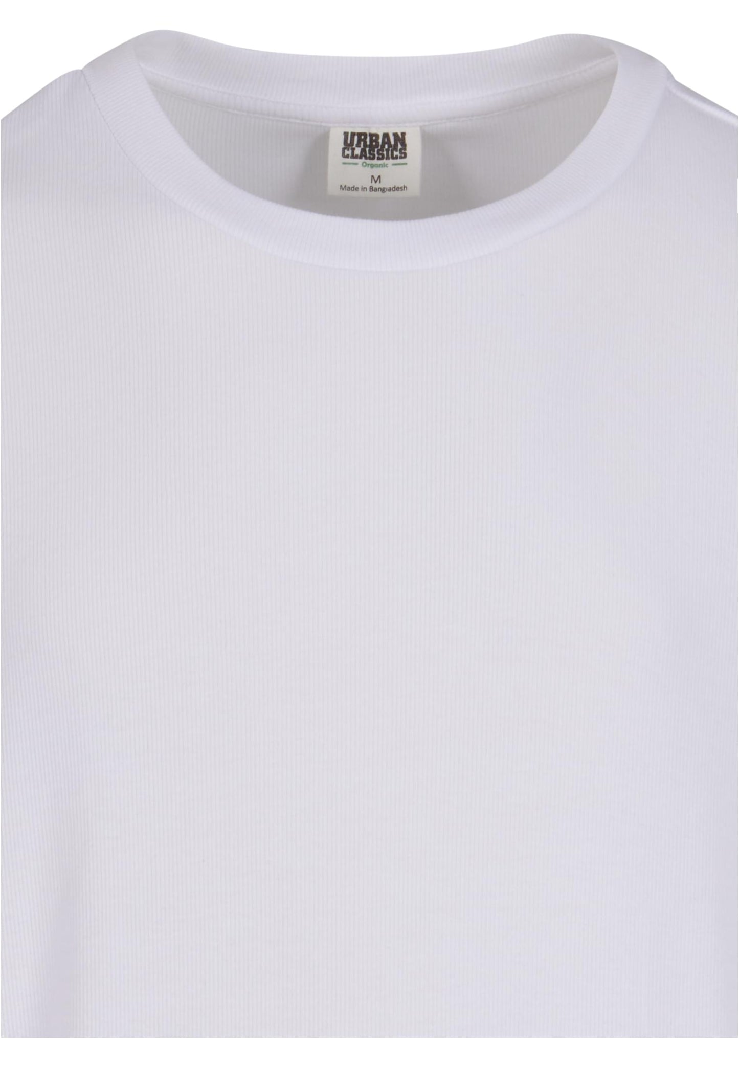 Herren Oversize T-Shirt aus Bio-Baumwolle – Rippstruktur Weiß