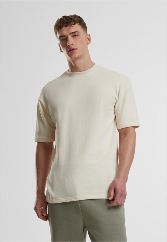 Light Terry T-Shirt Crew whitesand