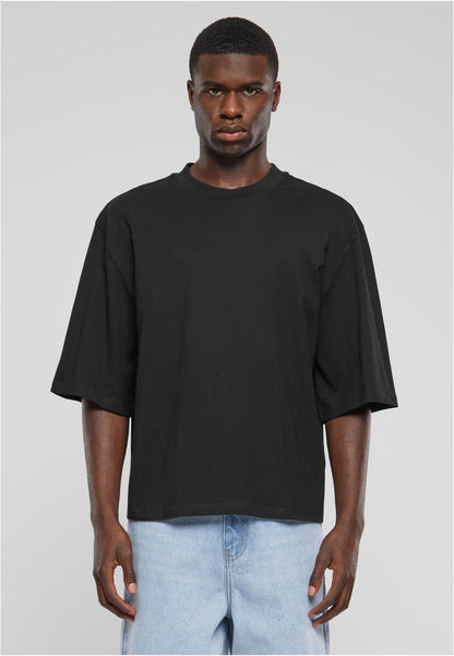 Herren Oversize T-Shirt aus Bio-Baumwolle – Cropped Schnitt Schwarz
