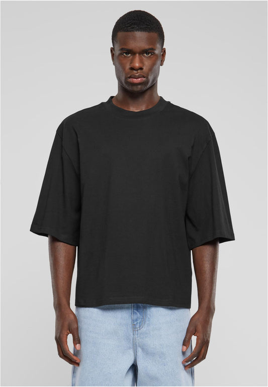 Herren Oversize T-Shirt aus Bio-Baumwolle – Cropped Schnitt Schwarz