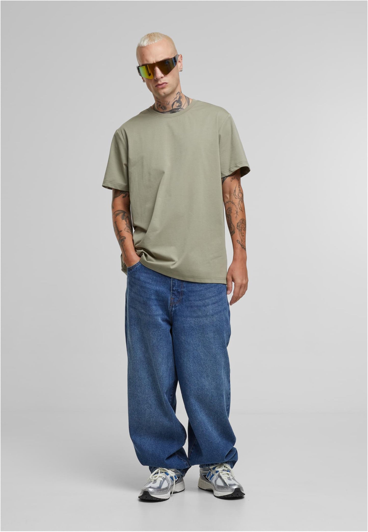 Herren T-Shirt Sorona Loose Fit Blassoliv (Paleolive)