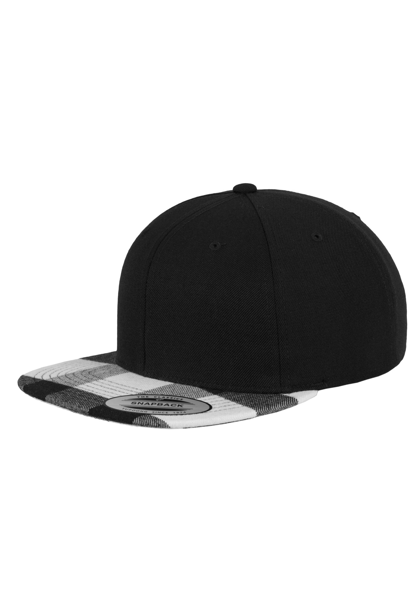 Checked Flanell Peak Snapback