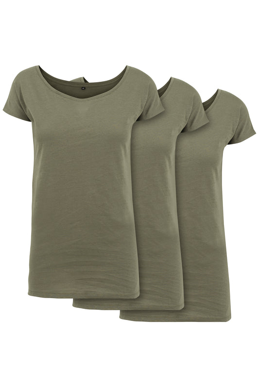 Ladies Wideneck Tee 3-Pack