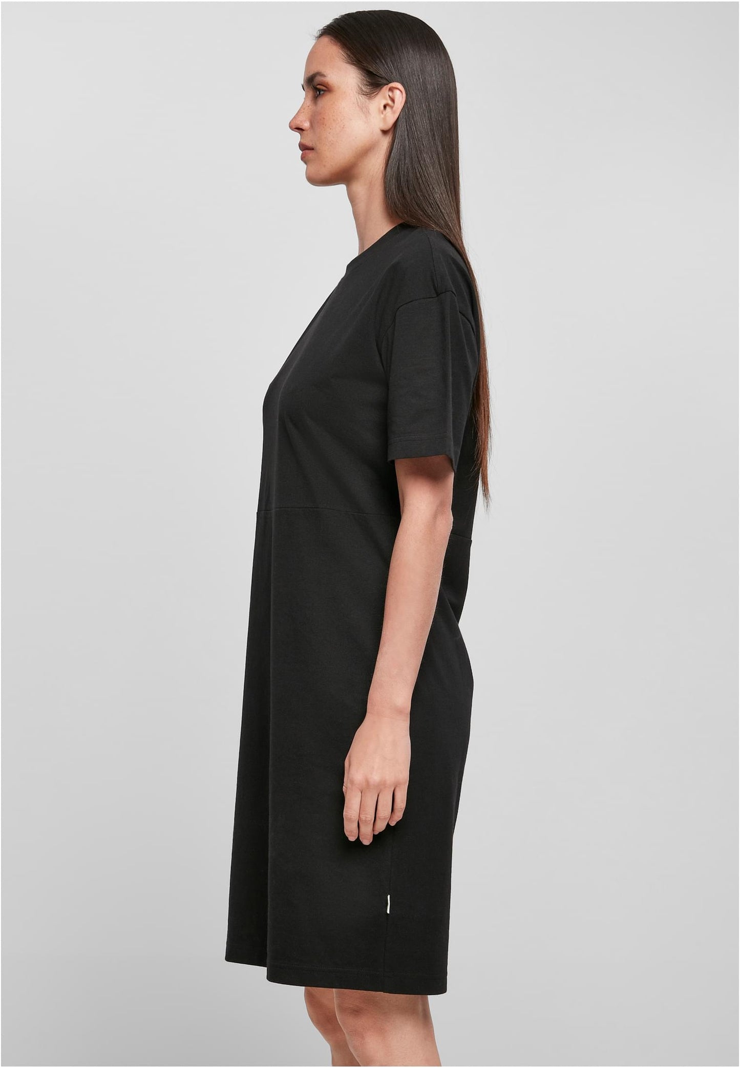 Ladies Organic Oversized Slit Tee Dress