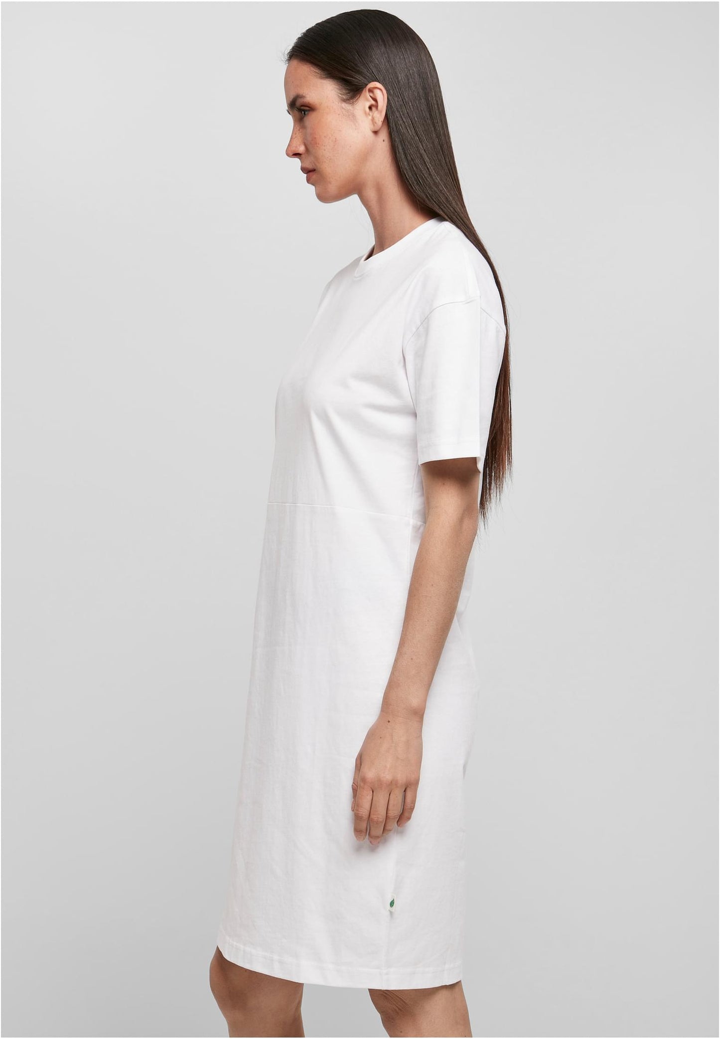 Ladies Organic Oversized Slit Tee Dress