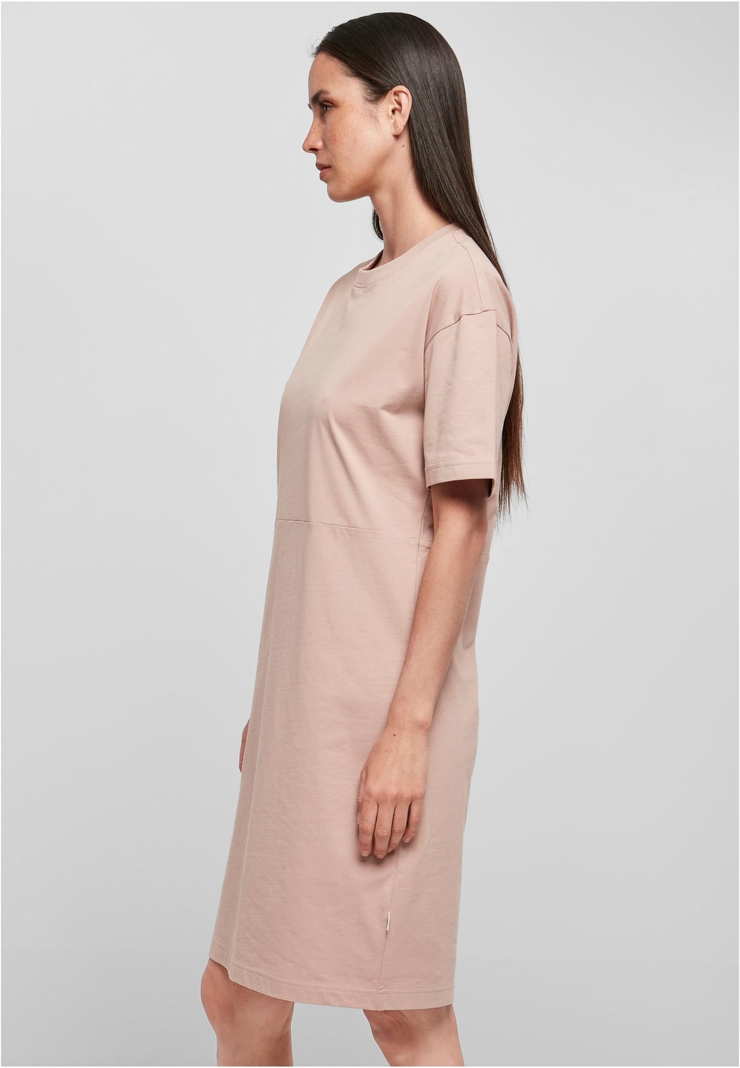 Ladies Organic Oversized Slit Tee Dress