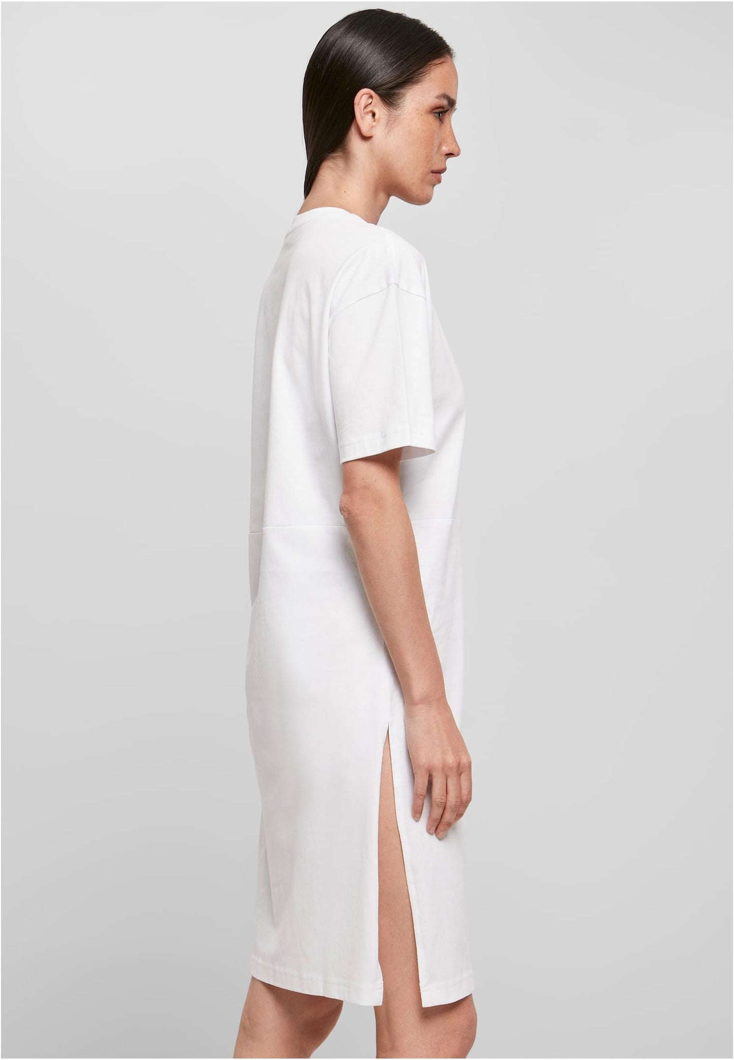 Ladies Organic Oversized Slit Tee Dress